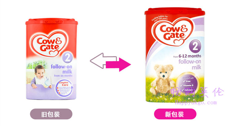 cow-2新包装 新版英国CowGate牛栏原装进口奶粉2段 (6-12个月) 
