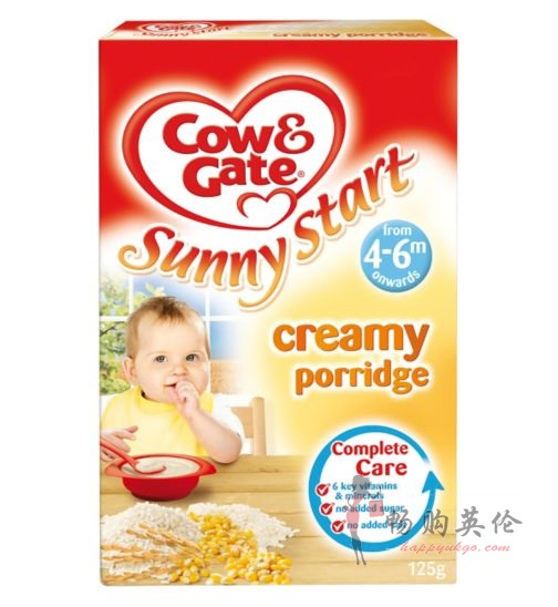 英国Cow & Gate牛栏奶油米糊