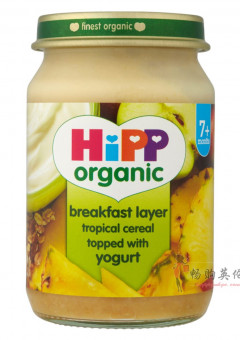 英国HIPP喜宝有机早餐麦片优格泥