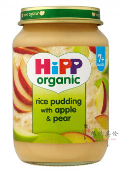 英国HIPP喜宝有机苹果油桃大米布丁泥
