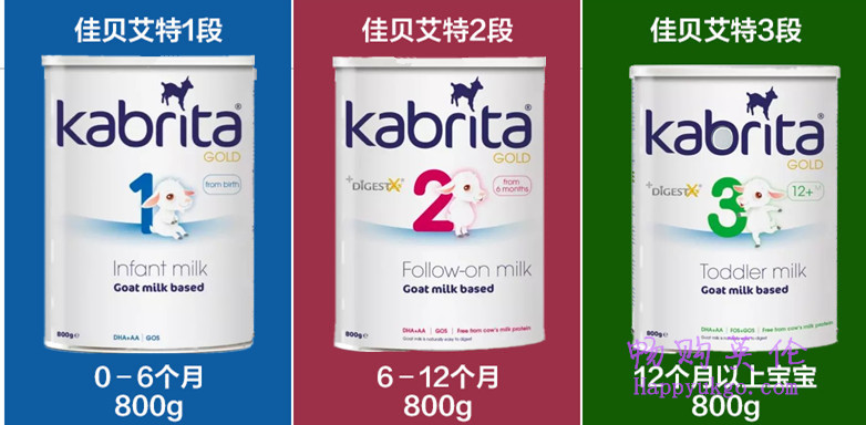 kabrita分段 英国Kabrita佳贝艾特羊奶粉2段 (6-12个月) 