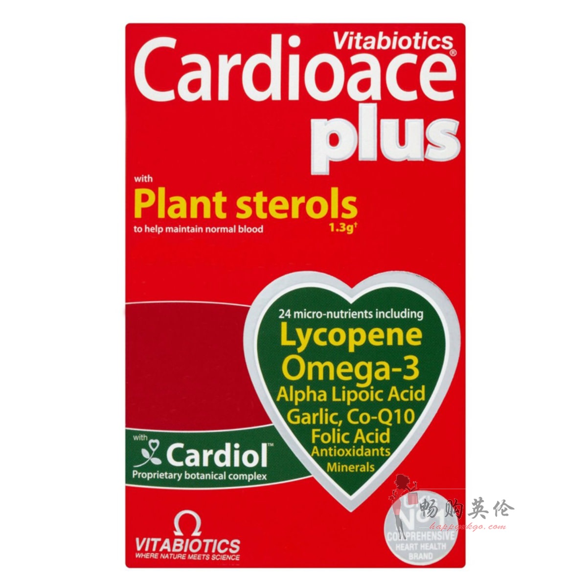 英国维百莱vitabiotics Cardioace Plus心脏保健营养片60粒 畅购英伦
